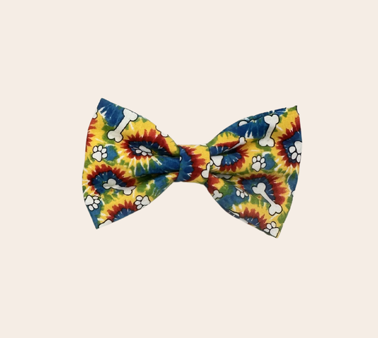 Sunny Tie Dye Pet Bow Tie