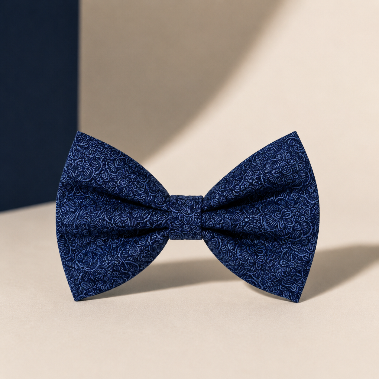 Ashford Blue Floral Pet Bow Tie