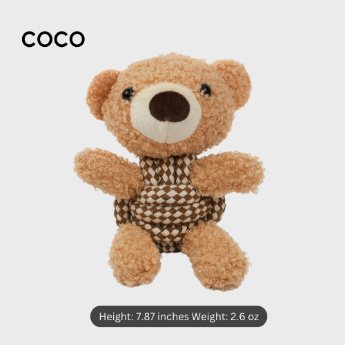Handmade Dog Plush and Squeaky Rope Toys| Sustainable