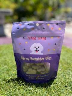 Yam Yam Treats Co Freeze-Dried Dog Treats : Berry Banutter Bliss